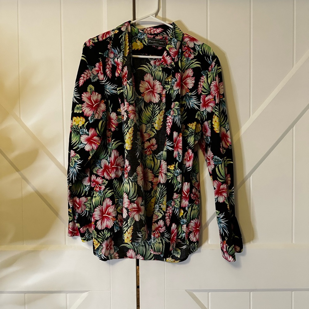 Floral Tropical Button Down